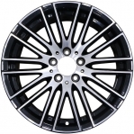 ALY86657 Mercedes-Benz C300 Wheel/Rim Black Machined #20640150007X23