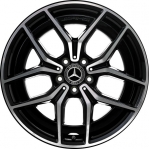 ALY65582U45 Mercedes-Benz E350, E450 Wheel/Rim Black Machined #21340165007X23