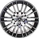 ALY85913 Mercedes-Benz GLC300 Wheel/Rim Black Machined #25440148007X23