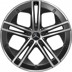 ALY85884 Mercedes-Benz EQE Sedan Wheel/Rim Black Machined #29540114007X23