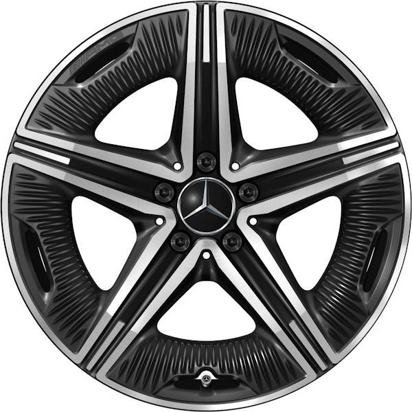 ALY85886 Mercedes-Benz EQE Sedan Wheel/Rim Black Machined #29540122007X23
