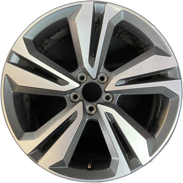 Volvo V60 Cross Country 2022-2023 charcoal machined 19x8 aluminum wheels or rims. Hollander part number ALY70527, OEM part number 316802016.