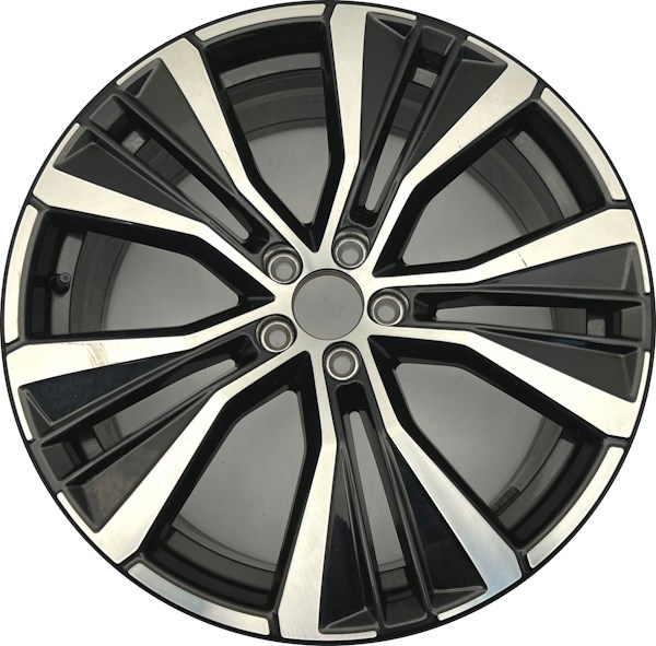 Volvo XC60 2022-2023 charcoal machined 20x8 aluminum wheels or rims. Hollander part number ALY70518, OEM part number 322715715.