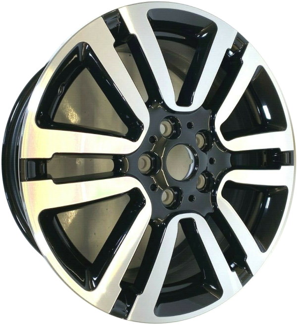 ALY86602 Cooper 2020-2023 black machined 17x7 aluminum wheels or rims. Hollander part number ALY86319U45/86602, OEM part number 36106873929.