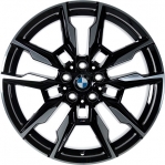 ALY86640 BMW i4, M440i Wheel/Rim Black Machined #36118089227