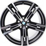 ALY86159 BMW 230i, 430i, M440i Wheel/Rim Black Machined #36118746632