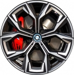 ALY86638U30HH BMW 430i, i4, M440i Wheel/Rim Charcoal Machined #36118747306