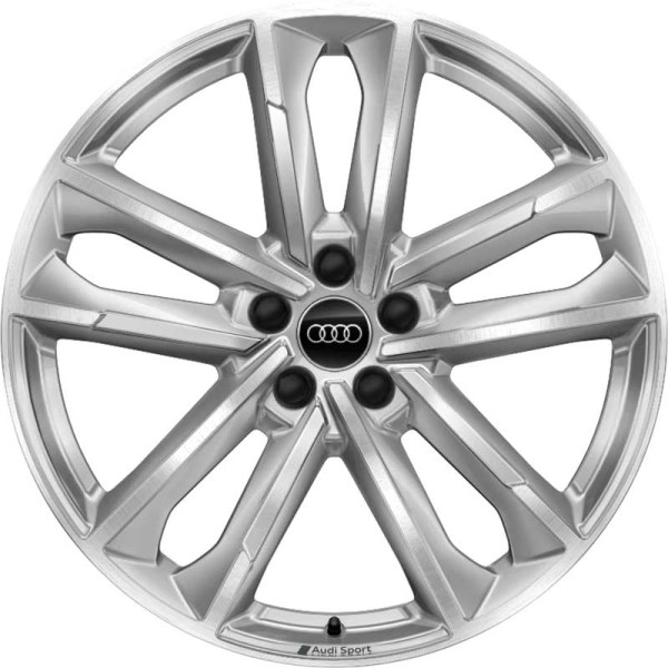 Audi A7 2021-2023 powder coat silver 20x8.5 aluminum wheels or rims. Hollander part number ALY59101U20, OEM part number 4K8601025M.