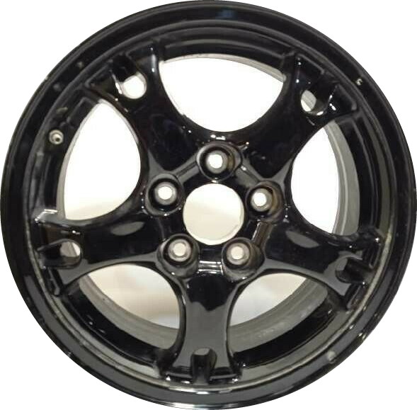 KIA Niro 2020-2022 powder black 16x6.5 aluminum wheels or rims. Hollander part number ALY74765A, OEM part number 52910-G5120.