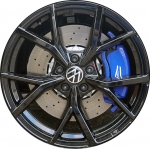 ALY69641U46 Volkswagen Golf GTI, R Wheel/Rim Black Painted #5H0601025ADAX1