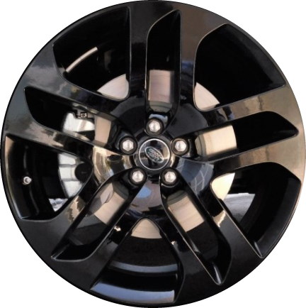 Land Rover Range Rover Evoque 2020-2023 powder coat black 21x8 aluminum wheels or rims. Hollander part number ALY72345U45, OEM part number LR114523.
