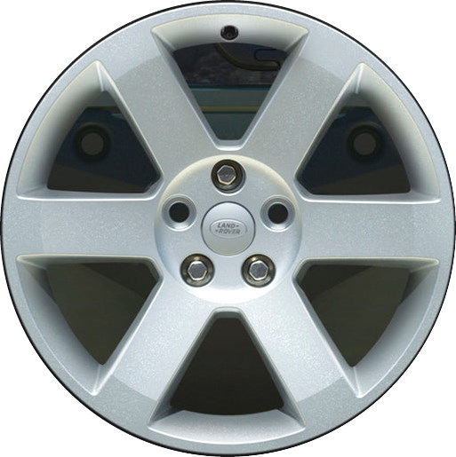 Land Rover Defender 2020-2023 powder coat silver 19x8 aluminum wheels or rims. Hollander part number ALY72348/95099, OEM part number LR129106.