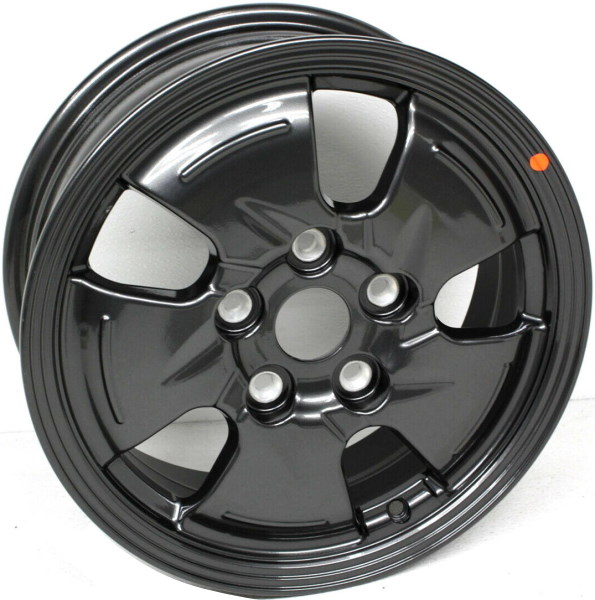 Hyundai Ioniq 2020-2022 powder coat black 15x6 aluminum wheels or rims. Hollander part number ALY70973, OEM part number 52910G2500.
