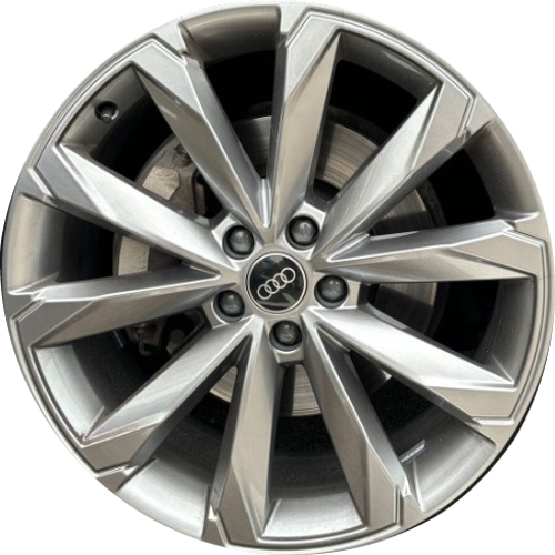 Audi A6 Allroad 2024-2025 powder coat hyper silver 20x8.5 aluminum wheels or rims. Hollander part number ALY59129B, OEM part number 4K9601025K