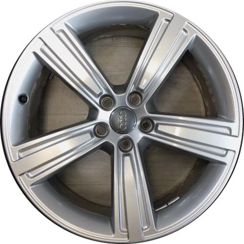 Audi A8 2022-2024 powder coat silver 19x9 aluminum wheels or rims. Hollander part number ALY12140/96690, OEM part number 4N0601025J