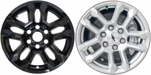 IMP-502BLK/8022GB Chevrolet Silverado 1500 Black Wheel Skins (Hubcaps/Wheelcovers) 18 Inch