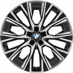 ALYBG039 BMW 430i, M440i Wheel/Rim Black Machined #36108747311