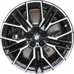 ALYBG017 BMW 840i, M850i Wheel/Rim Black Machined #36115A07086