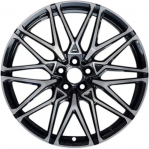 ALY86245U45 BMW X5M, X6M Wheel/Rim Black Machined #36119503307