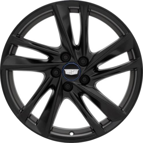 Cadillac CT4 CT4-V 2024-2025 powder coat black 19x8 aluminum wheels or rims. Hollander part number Not Yet Known OEM part number 84974946