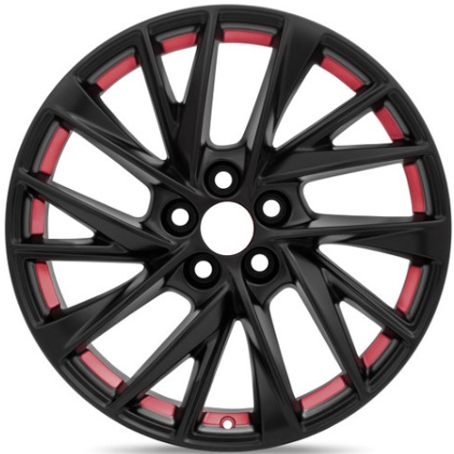 Cadillac CT5 2025 powder coat black 20x8.5 aluminum wheels or rims. Hollander part number ALY4878c, OEM part number 84718951