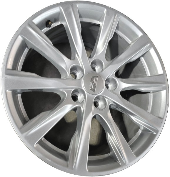 Cadillac CT5 2020-2024 powder coat silver 18x8.5 aluminum wheels or rims. Hollander part number ALY4836, OEM part number 84004234.