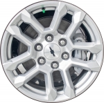 ALY14091 Chevrolet Silverado 1500 Wheel/Rim Silver Painted #84604742