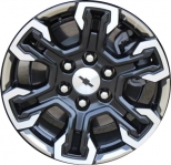 ALY14089BMB Chevrolet Silverado 1500 Wheel/Rim Black/Beige Machined #84604778