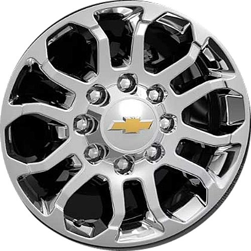 Chevrolet Silverado 2500 2024 Silverado 3500 SRW 2024 chrome 20x8.5 aluminum wheels or rims. Hollander part number 95685, OEM part number 84830461