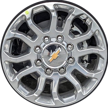 Chevrolet Silverado 2500 2024 Silverado 3500 SRW 2024 polished 20x8.5 aluminum wheels or rims. Hollander part number 95685, OEM part number 85014024