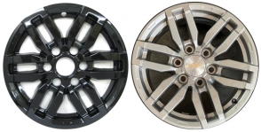 IMP-7569GB Chevy Colorado Black Wheel Skins (Hubcaps/Wheelcovers) 17 Inch Set