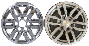 IMP-7569PC Chevy Colorado Chrome Wheel Skins (Hubcaps/Wheelcovers) 17 Inch Set