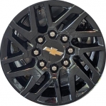 ALYGV058 Chevrolet Silverado 1500 EV Wheel/Rim Black Painted #85614842