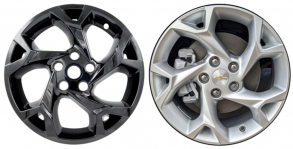 IMP-509BLK/7600GB Chevrolet Trax Black Wheel Skins (Hubcaps/Wheelcovers) 17 Inch Set