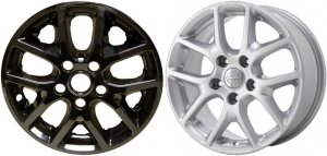 IMP-7259GB Chrysler Pacifica, Voyager Black Wheel Skins (Hubcaps/Wheelcovers) 17 Inch Set