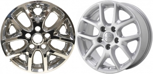 IMP-7259PC Chrysler Pacifica, Voyager Chrome Wheel Skins (Hubcaps/Wheelcovers) 17 Inch Set
