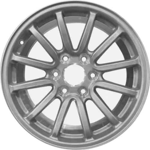 Dodge Ram 1500 2019-2025 powder coat silver 18x8 aluminum wheels or rims. Hollander part number ALY2673, OEM part number 4755197AA