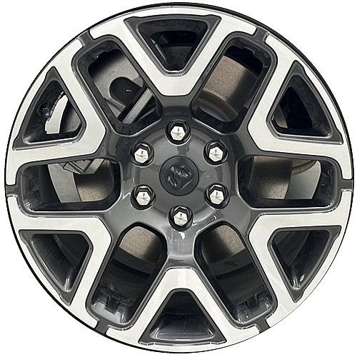 Dodge Ram 1500 2025 charcoal polished 20x9 aluminum wheels or rims. Hollander part number ALYRAM2025, OEM part number Not yet Known