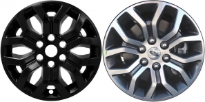 IMP-491BLK Ford F-150 Black Wheel Skins (Hubcaps/Wheelcovers) 18 Inch Set