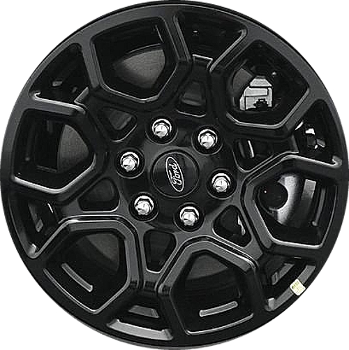 Ford F-150 2024-2025 powder coat black 18x8.5 aluminum wheels or rims. Hollander part number 95049, OEM part number RL3Z1007L