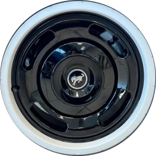 Ford Bronco 2023-2025 powder coat black 17x8 aluminum wheels or rims. Hollander part number ALY10463B, OEM part number M2DZ1007V