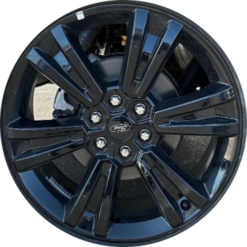 Ford F-150 2024 powder coat black 22x8.5 aluminum wheels or rims. Hollander part number Not Yet Known, OEM part number Not Yet Known