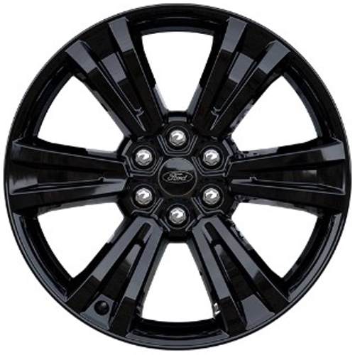 Ford F-150 2025 powder coat black 18x8.5 aluminum wheels or rims. Hollander part number Not Yet Known, OEM part number Not Yet Known