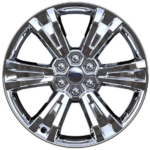 Ford F-150 2025 chrome 22x8.5 aluminum wheels or rims. Hollander part number Not Yet Known, OEM part number Not Yet Known