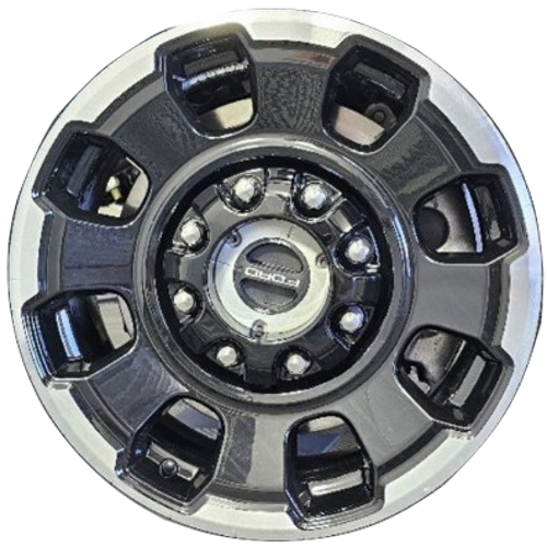 Ford F-250 2025, F-350 SRW 2025 Black Machined 18x8 aluminum wheels or rims. Hollander part number ALY10482b, OEM part number Not Yet Known