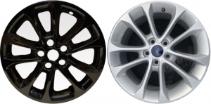 IMP-471BLK/769GB Ford Fusion Black Wheel Skins (Hubcaps/Wheelcovers) 17 Inch Set