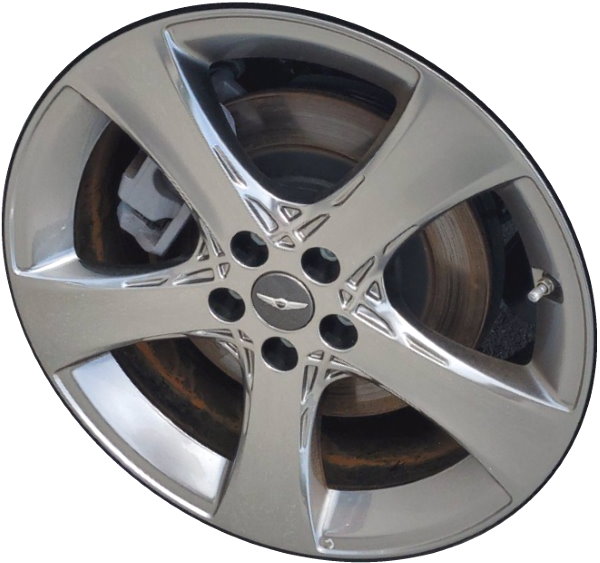 Genesis G80 2021-2022 powder coat hyper grey 20x8.5 aluminum wheels or rims. Hollander part number 71017, OEM part number 52910-T1310.