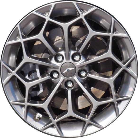 Genesis G80 2021-2024 powder coat grey 19x8.5 aluminum wheels or rims. Hollander part number 71015, OEM part number 52910-T1250.