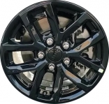 ALY9301U45 Jeep Gladiator, Wrangler Wheel/Rim Black Painted #4755566AA