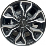 ALYGV085 GMC Sierra EV Wheel/Rim Black Machined #86598447